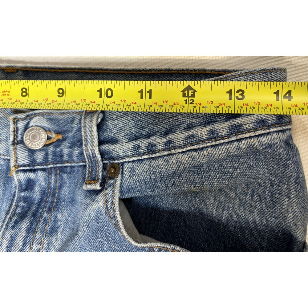 Vintage Levi's 505 Jeans Women 8 L Made USA Low Rise Straight Leg 100% Cotton - Picture 7 of 11